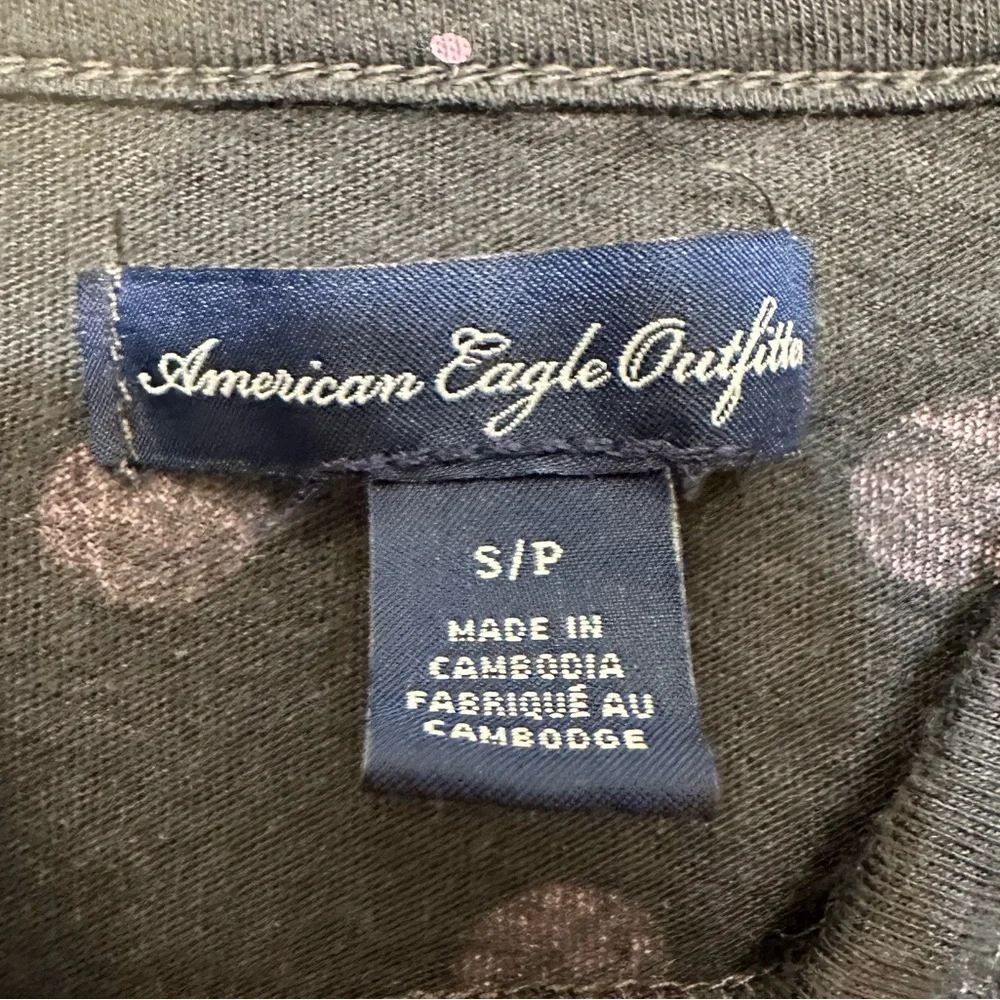 American Eagle V Neck polka Dot Tank Top Size Small - Picture 4 of 5